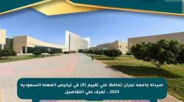 صيدلة جامعة نجران تحافظ على تقييم (B) في ترخيص المهنة السعودية 2023.. تعرف على التفاصيل